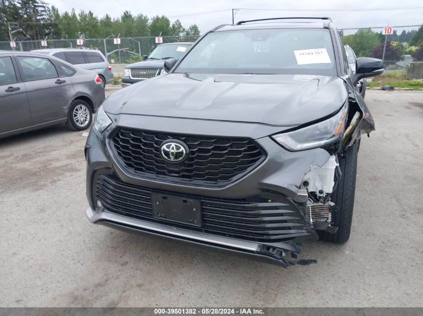 2022 TOYOTA HIGHLANDER XSE - 5TDLZRBHXNS241711