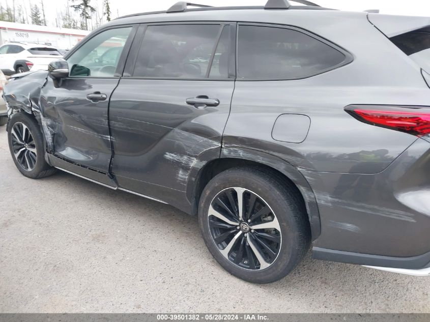 2022 Toyota Highlander Xse VIN: 5TDLZRBHXNS241711 Lot: 39501382