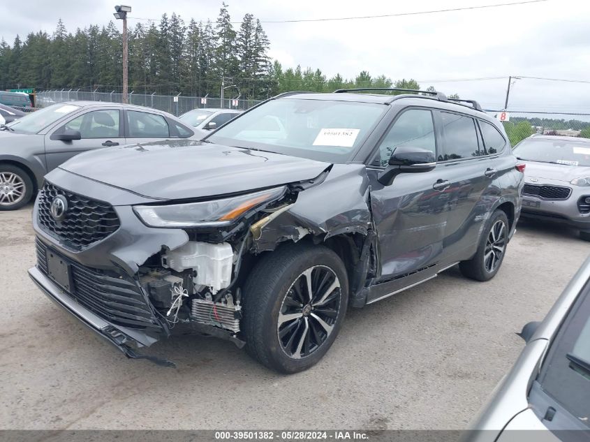 2022 Toyota Highlander Xse VIN: 5TDLZRBHXNS241711 Lot: 39501382