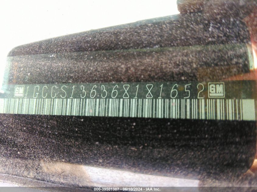 2006 Chevrolet Colorado Lt VIN: 1GCCS136368181652 Lot: 39501387