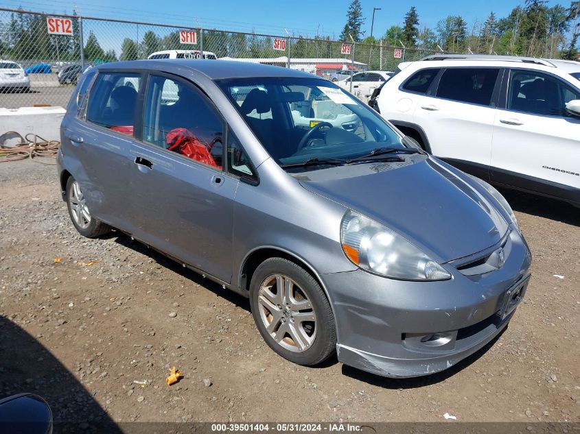 2007 Honda Fit Sport VIN: JHMGD38617S066664 Lot: 39501404