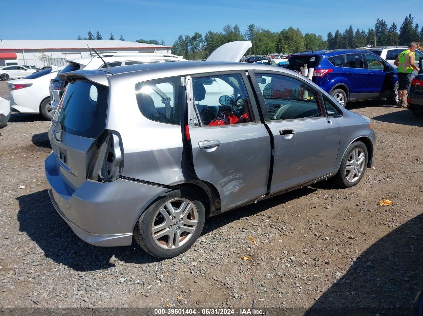 2007 Honda Fit Sport VIN: JHMGD38617S066664 Lot: 39501404