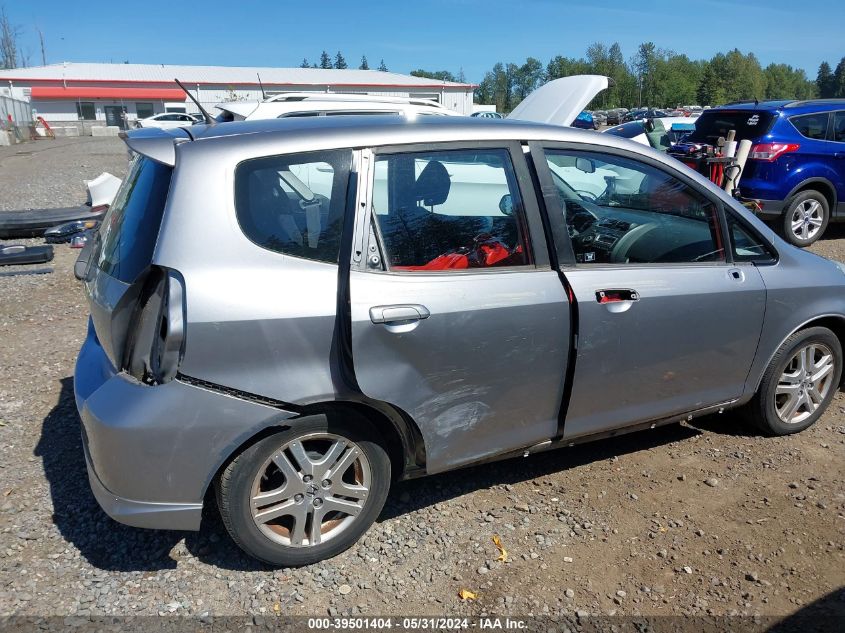 2007 Honda Fit Sport VIN: JHMGD38617S066664 Lot: 39501404