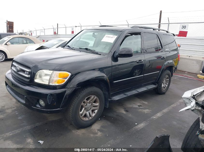 2004 Toyota Sequoia Limited V8 VIN: 5TDZT38A74S233292 Lot: 39501417