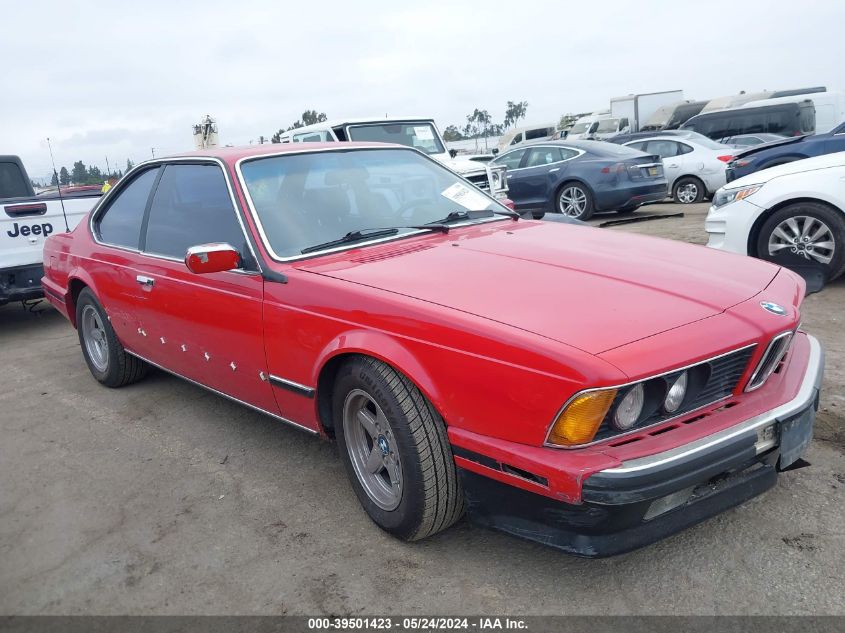 1989 BMW 635 Csi Automatic VIN: WBAEC841XK3268857 Lot: 39501423