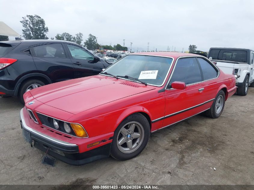 1989 BMW 635 Csi Automatic VIN: WBAEC841XK3268857 Lot: 39501423