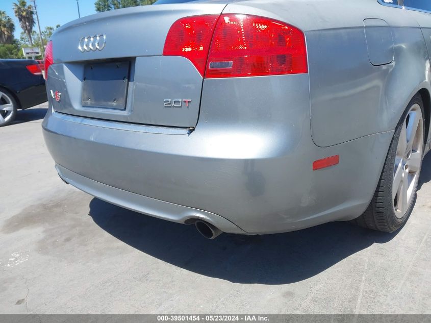 2006 Audi A4 2.0T VIN: WAUBF78E76A168556 Lot: 39501454