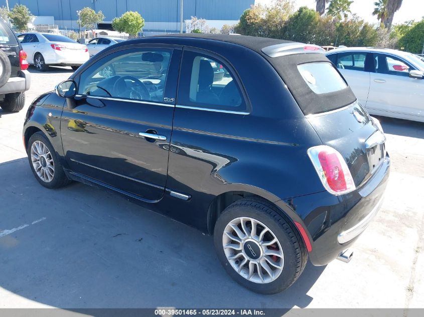 2012 Fiat 500C Lounge VIN: 3C3CFFER4CT370109 Lot: 39501465