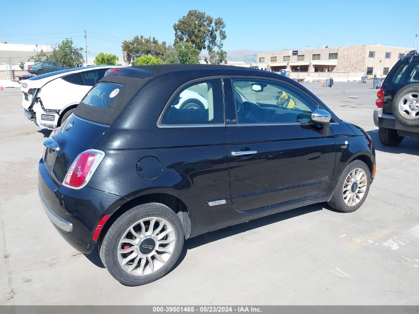 2012 Fiat 500C Lounge VIN: 3C3CFFER4CT370109 Lot: 39501465