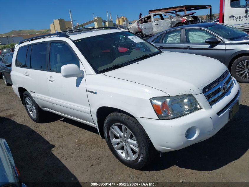 2006 Toyota Highlander Hybrid Limited V6 VIN: JTEEW21A660024279 Lot: 39501477