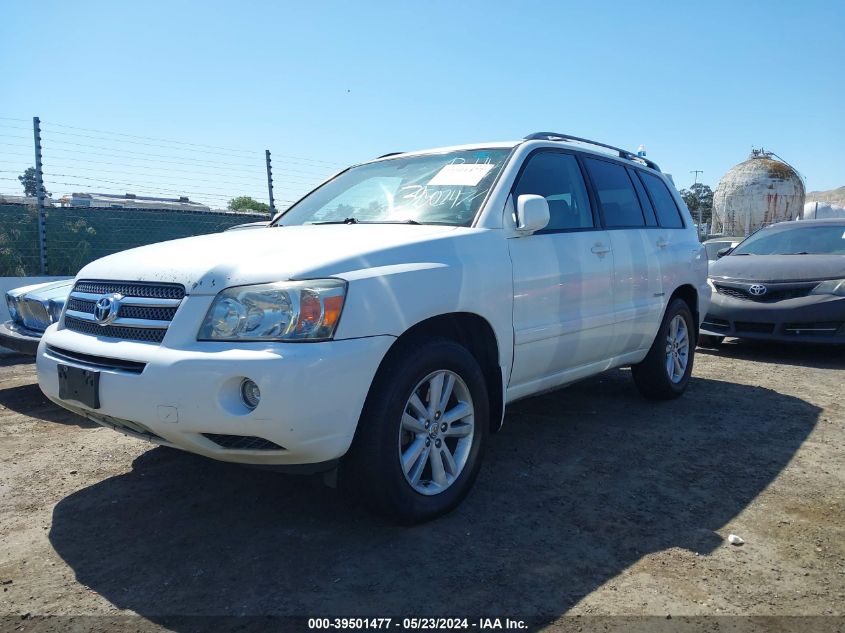 2006 Toyota Highlander Hybrid Limited V6 VIN: JTEEW21A660024279 Lot: 39501477