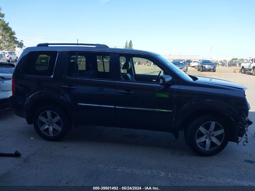 2013 Honda Pilot Touring VIN: 5FNYF4H9XDB032103 Lot: 39501492