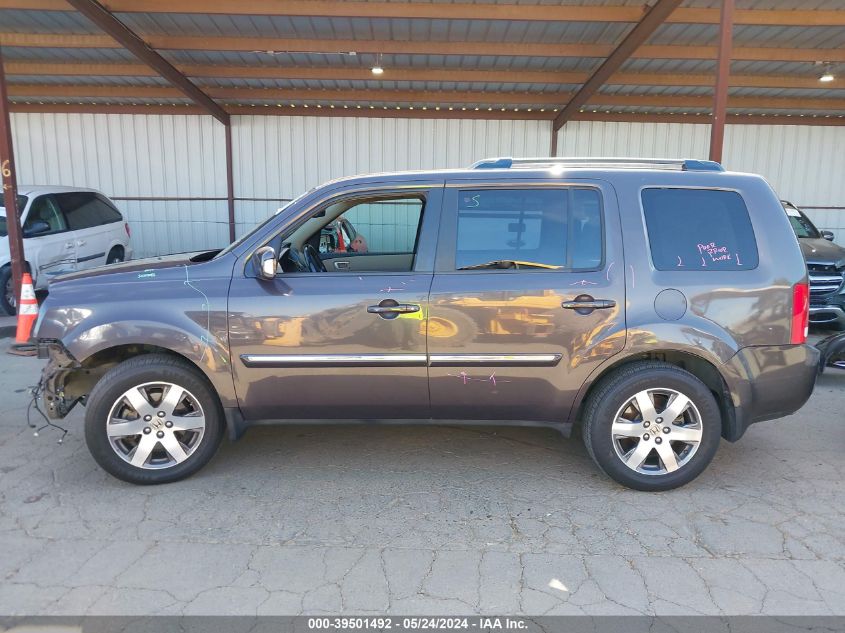 2013 Honda Pilot Touring VIN: 5FNYF4H9XDB032103 Lot: 39501492