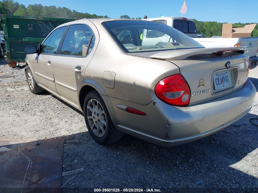 2000 Nissan Maxima Gle/Gxe/Se VIN: JN1CA31D6YT749587 Lot: 39501528