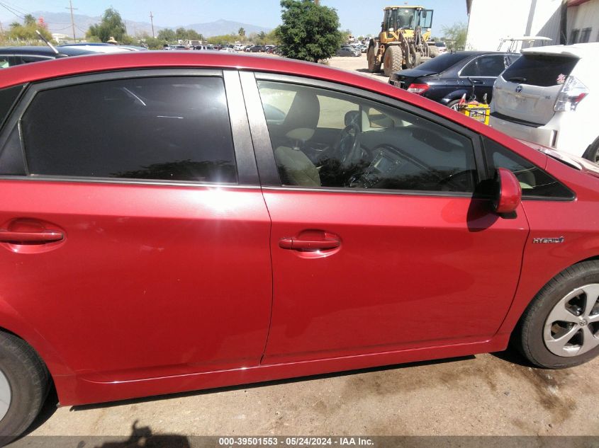 2014 Toyota Prius Two VIN: JTDKN3DU3E1744671 Lot: 39501553