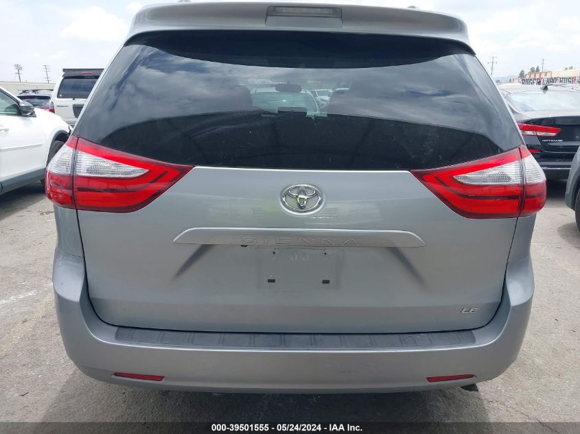 2016 Toyota Sienna Le 8 Passenger VIN: 5TDKK3DC0GS703341 Lot: 39501555