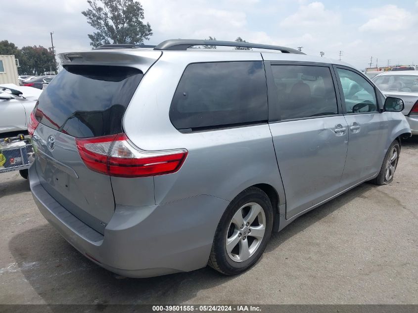 2016 Toyota Sienna Le 8 Passenger VIN: 5TDKK3DC0GS703341 Lot: 39501555