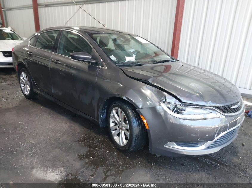 2015 Chrysler 200 Limited VIN: 1C3CCCAB5FN657933 Lot: 39501588