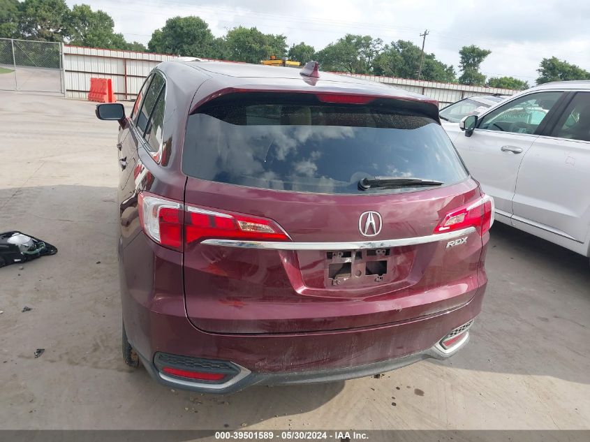 2018 Acura Rdx Technology Acurawatch Plus Packages/Technology Package VIN: 5J8TB3H53JL015070 Lot: 39501589