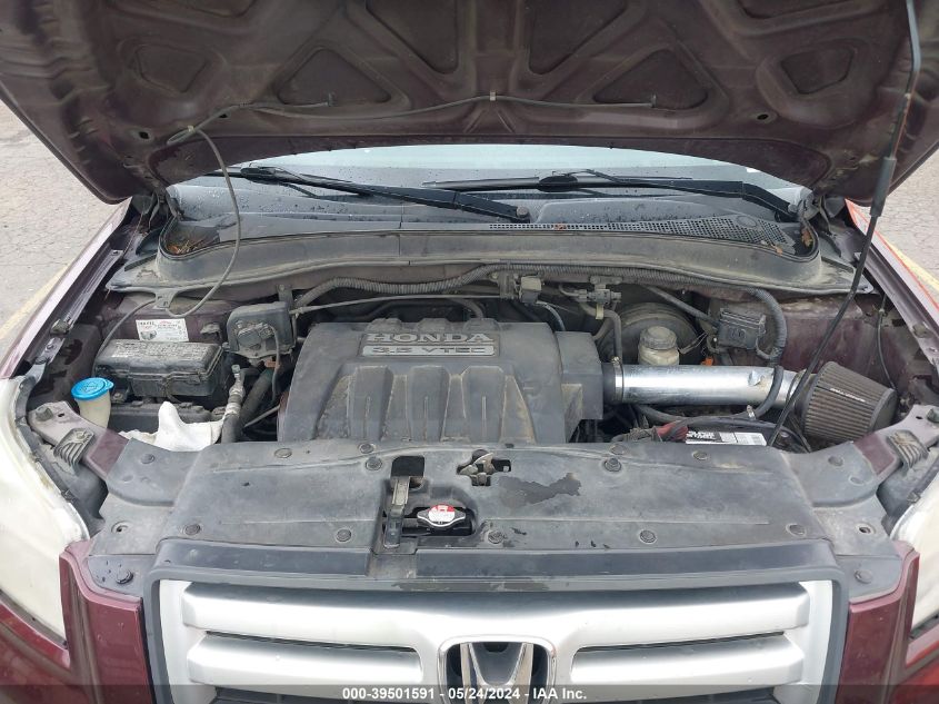 2007 Honda Pilot Ex-L VIN: 2HKYF18707H515277 Lot: 39501591