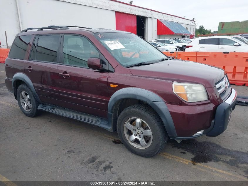 2007 Honda Pilot Ex-L VIN: 2HKYF18707H515277 Lot: 39501591