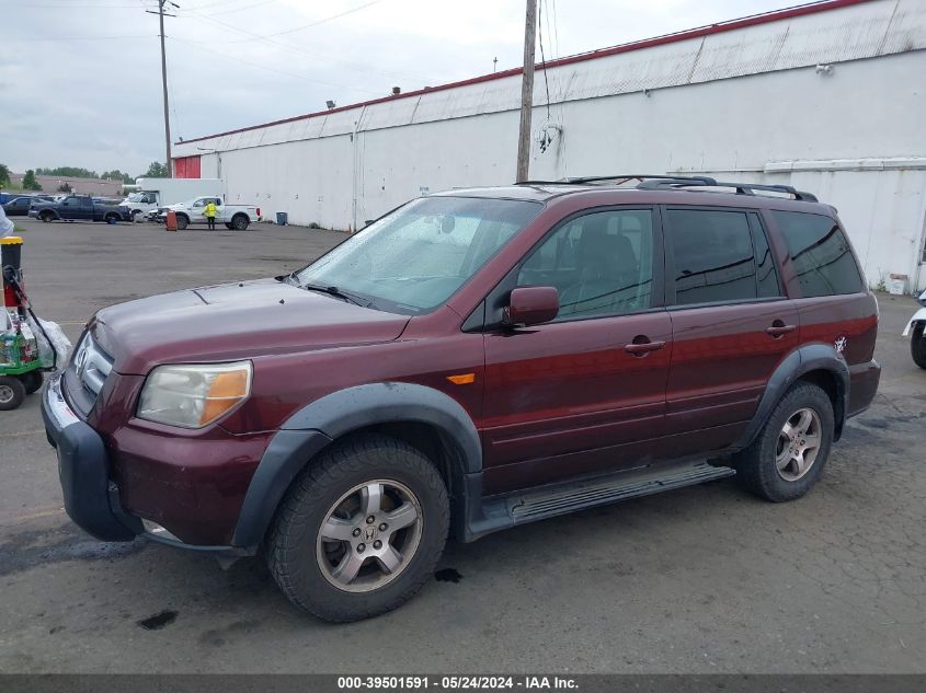 2007 Honda Pilot Ex-L VIN: 2HKYF18707H515277 Lot: 39501591