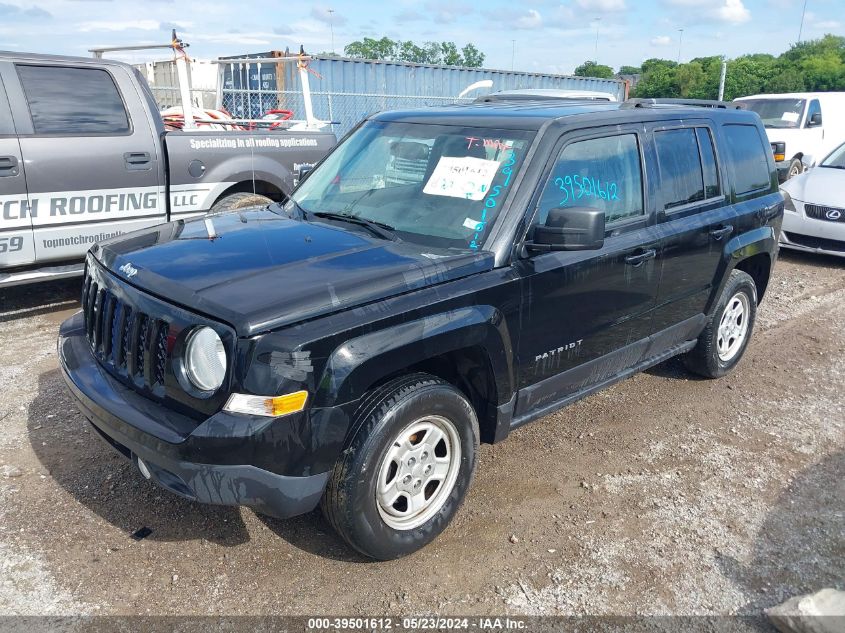 2016 Jeep Patriot Sport VIN: 1C4NJRBB7GD756255 Lot: 39501612