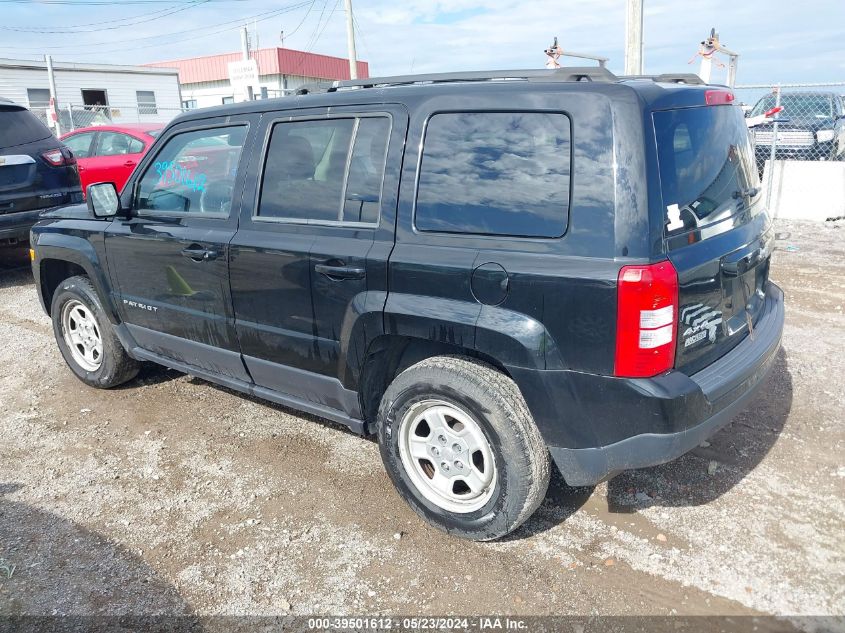 2016 Jeep Patriot Sport VIN: 1C4NJRBB7GD756255 Lot: 39501612