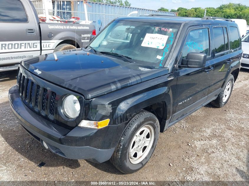 2016 Jeep Patriot Sport VIN: 1C4NJRBB7GD756255 Lot: 39501612