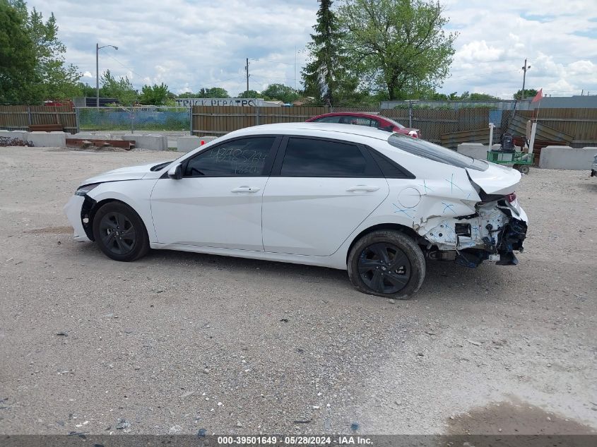 KMHLM4AJXPU076713 2023 Hyundai Elantra Hybrid Blue