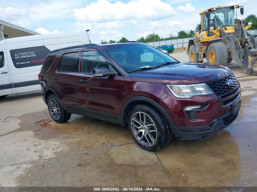 2018 Ford Explorer Sport VIN: 1FM5K8GT0JGB62181 Lot: 39502042