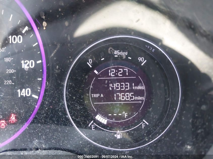 2019 Honda Hr-V Lx VIN: 3CZRU5H3XKG700088 Lot: 39502091