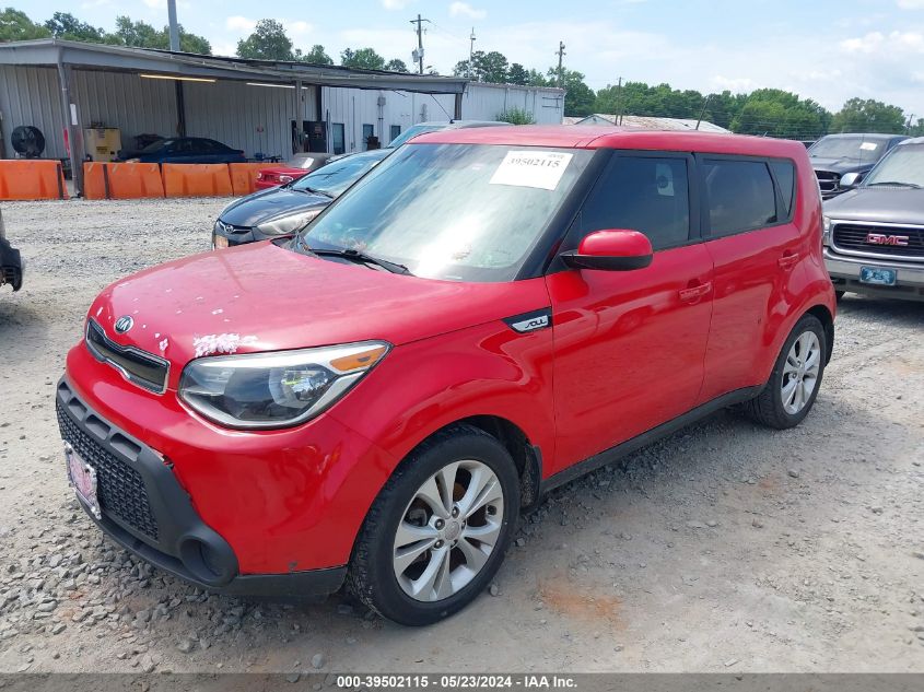 2015 Kia Soul + VIN: KNDJP3A52F7784757 Lot: 39502115