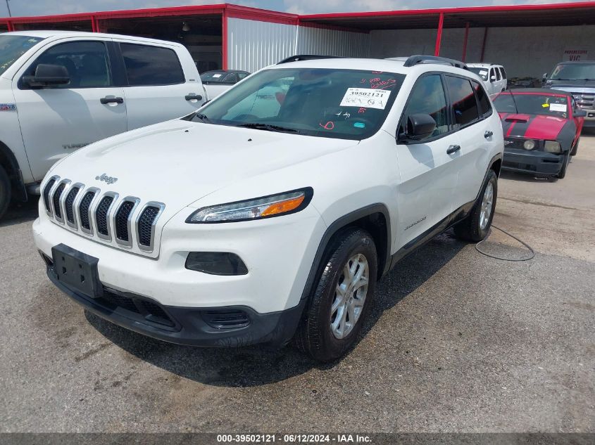 2016 Jeep Cherokee Sport VIN: 1C4PJMAS5GW215092 Lot: 39502121