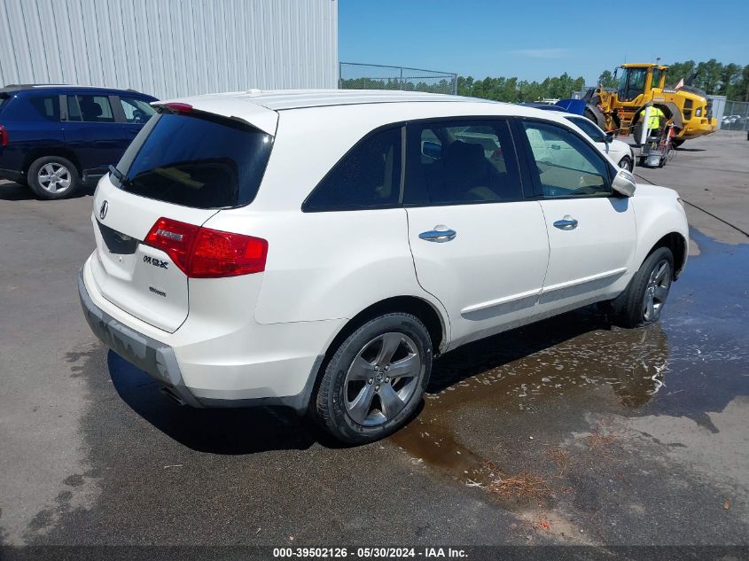 2008 Acura Mdx Sport Package VIN: 2HNYD28748H547133 Lot: 39502126