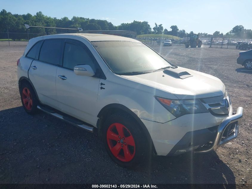 2007 Acura Mdx Sport Package VIN: 2HNYD288X7H501751 Lot: 39502143