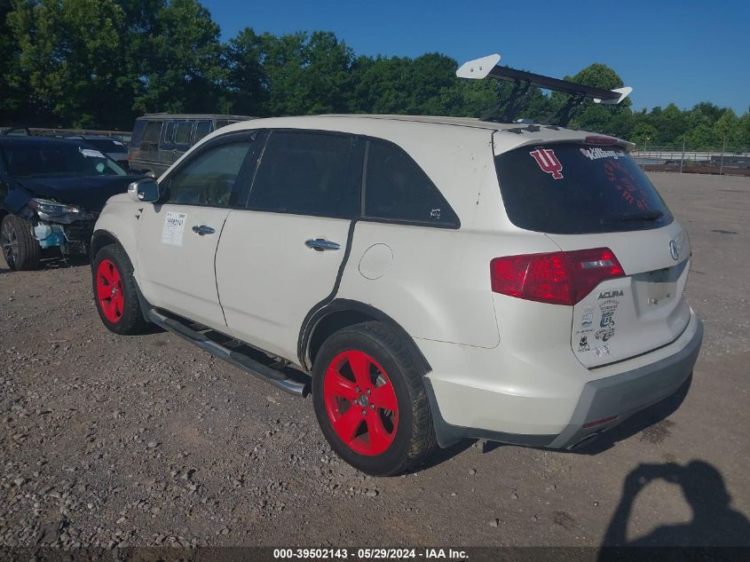 2007 Acura Mdx Sport Package VIN: 2HNYD288X7H501751 Lot: 39502143