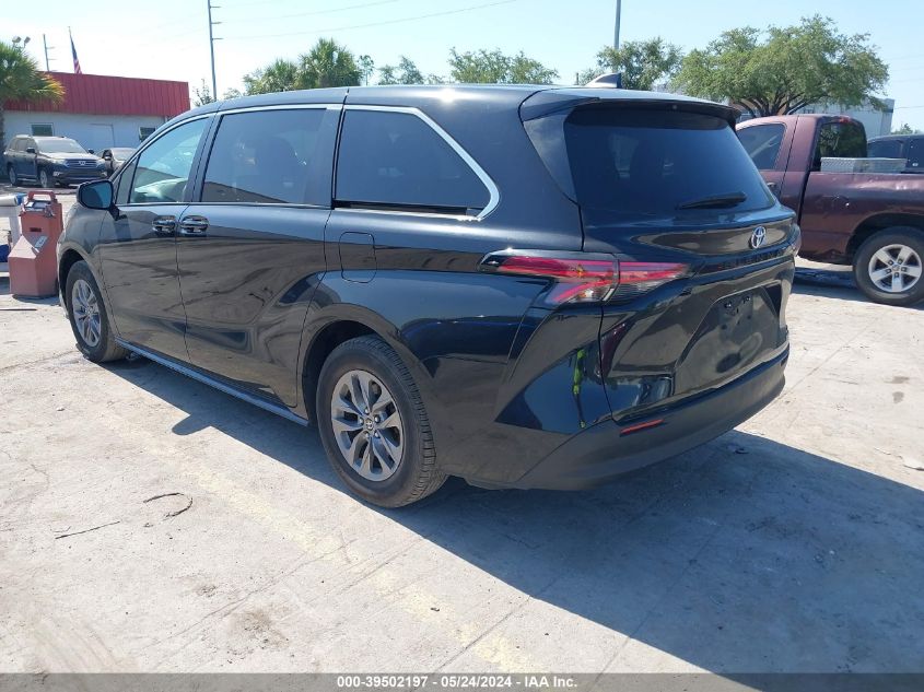 2022 Toyota Sienna Le VIN: 5TDKRKEC2NS129374 Lot: 39502197