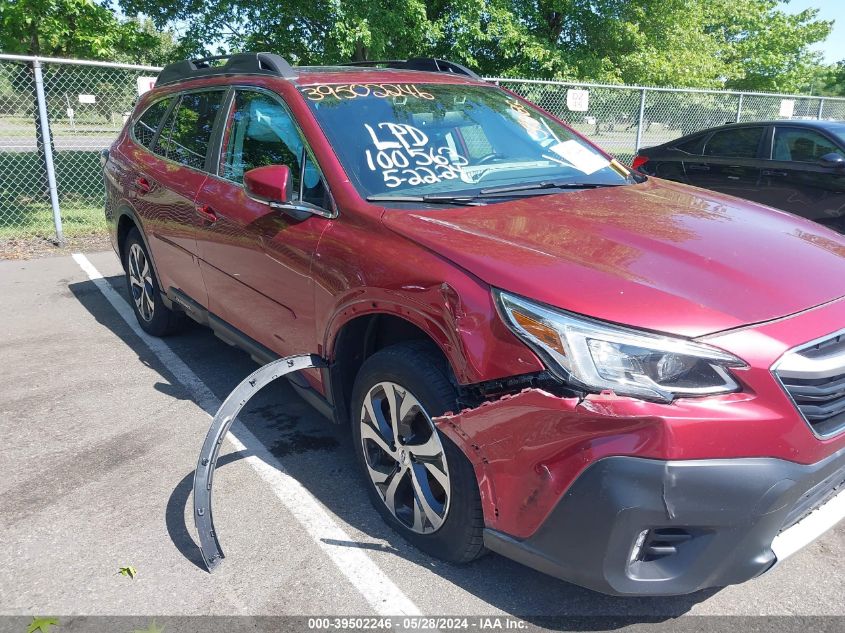 2021 Subaru Outback Limited VIN: 4S4BTANC6M3130678 Lot: 39502246