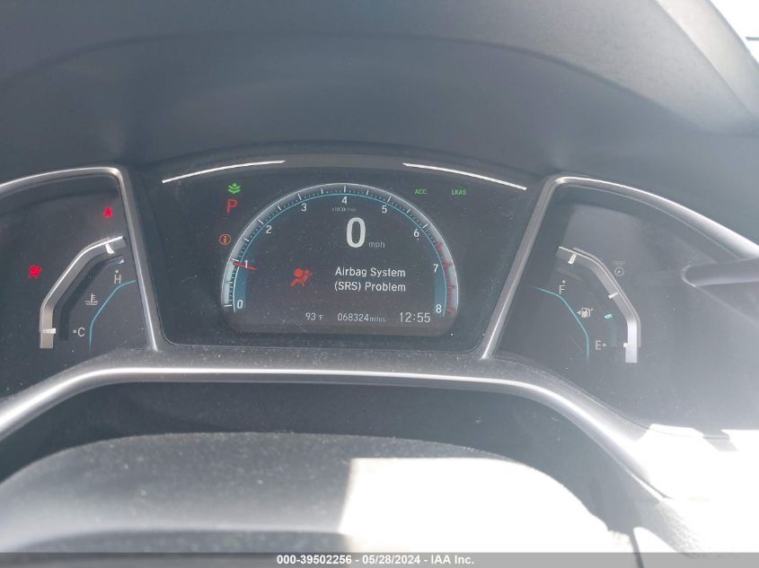 2018 Honda Civic Touring VIN: JHMFC1F99JX033843 Lot: 39502256