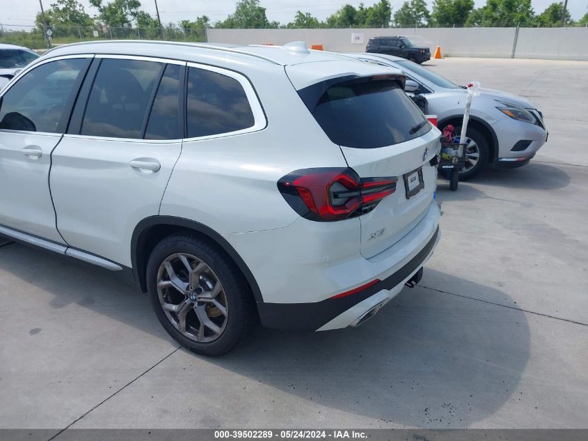 2023 BMW X3 xDrive30I VIN: WBX57DP01PN215787 Lot: 39502289