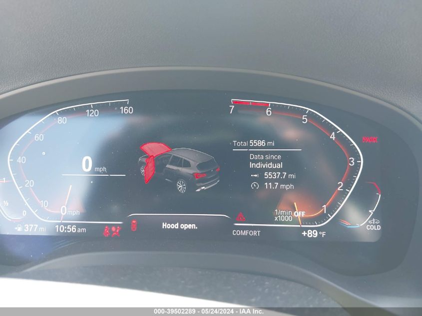 2023 BMW X3 xDrive30I VIN: WBX57DP01PN215787 Lot: 39502289