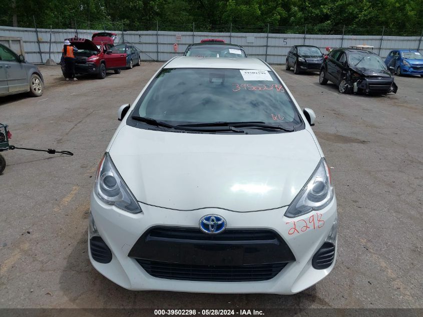 2016 Toyota Prius C Three VIN: JTDKDTB37G1135860 Lot: 39502298