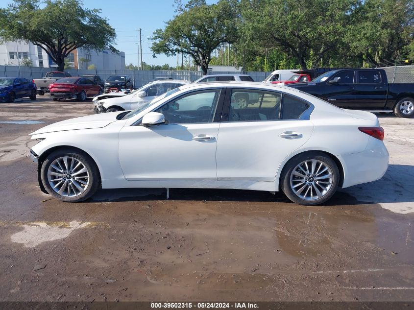 2021 Infiniti Q50 Luxe VIN: JN1EV7BPXMM705108 Lot: 39502315