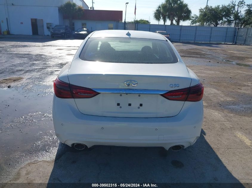 2021 Infiniti Q50 Luxe VIN: JN1EV7BPXMM705108 Lot: 39502315