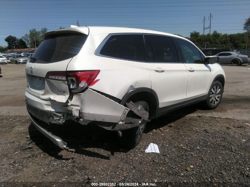 2019 Honda Pilot Ex-L VIN: 5FNYF6H51KB066078 Lot: 39502352