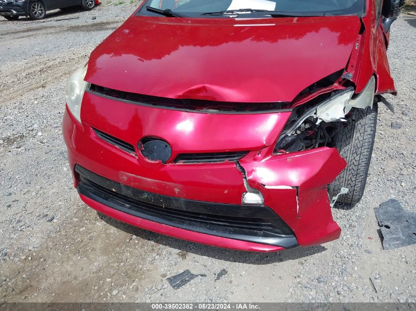 2012 Toyota Prius Three VIN: JTDKN3DU1C1509909 Lot: 39502382