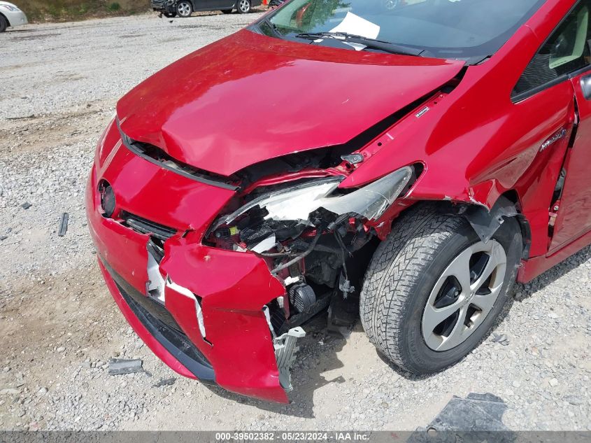 2012 Toyota Prius Three VIN: JTDKN3DU1C1509909 Lot: 39502382