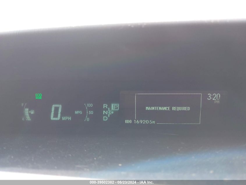 2012 Toyota Prius Three VIN: JTDKN3DU1C1509909 Lot: 39502382