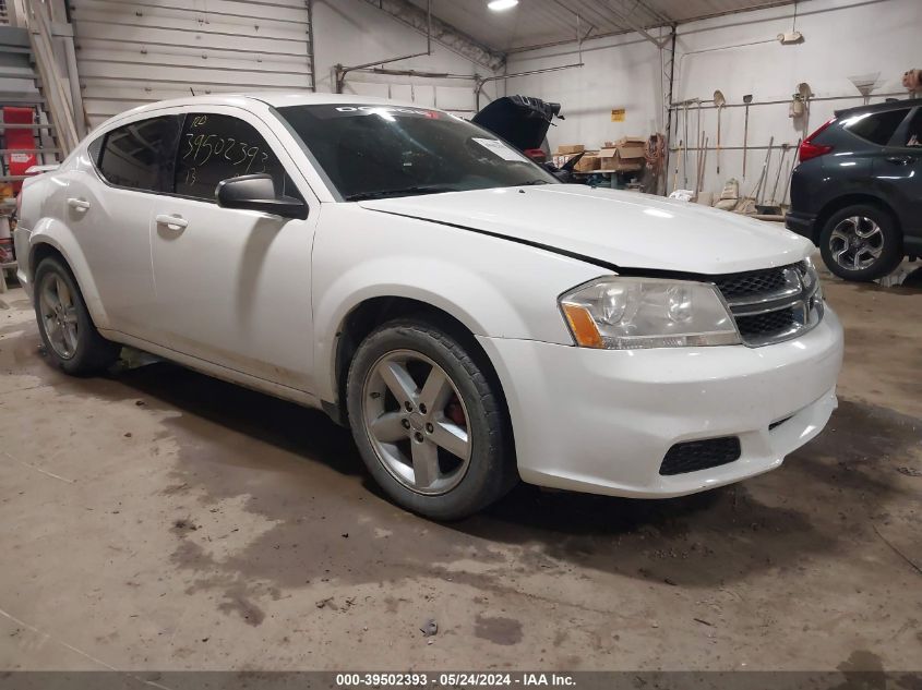 2013 Dodge Avenger Se VIN: 1C3CDZAB2DN536662 Lot: 39502393